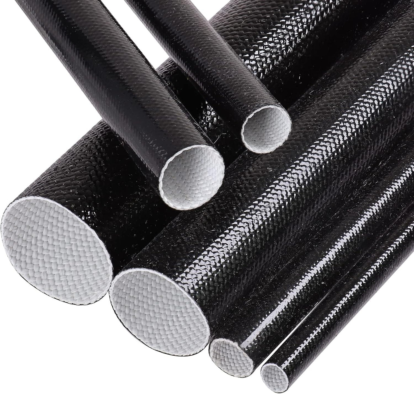 Self-extinguishing Silicone Fiberglass Sleeve Coating High Temperature Resistance ,Flexibility for Electrical Cable Insulation Protect