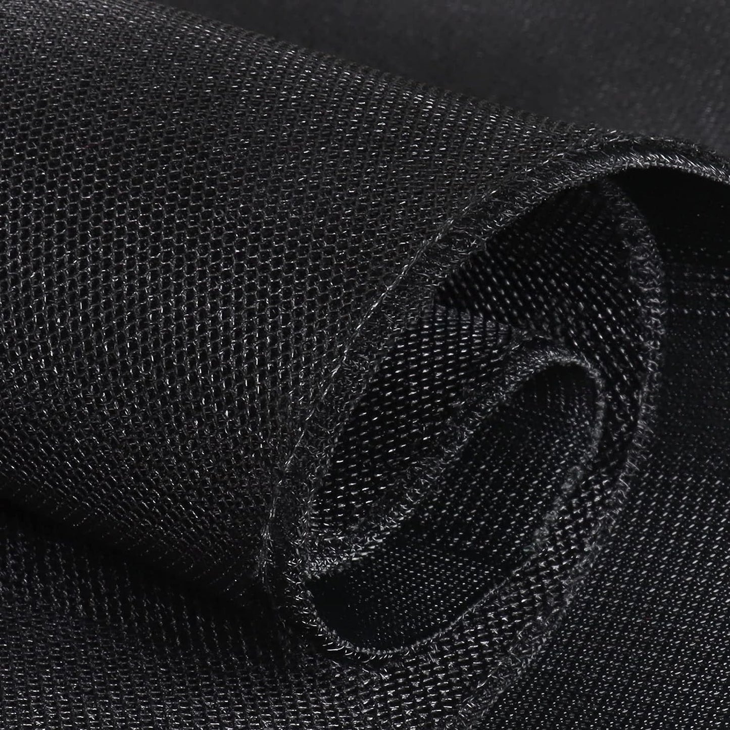 Breathable 3D Air Mesh Fabric,Light 3 Layers Sandwich Spacer Mesh Fabric, Apply to DIY Craft,Upholstery,Home Applications, Chair,Bags,Clothes,Shoes, Lining, 1yard/36"x56",Sold by The Yard (Black)