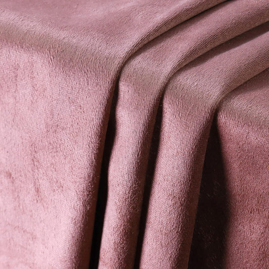 Suede Fabric by The Yard 60"W Soft Ventilation Material Polyester Synthetic Suede Fabric(Double Side) for Car Headliner, Cushion, Boats, Home Décor&DIY - Dusty Pink