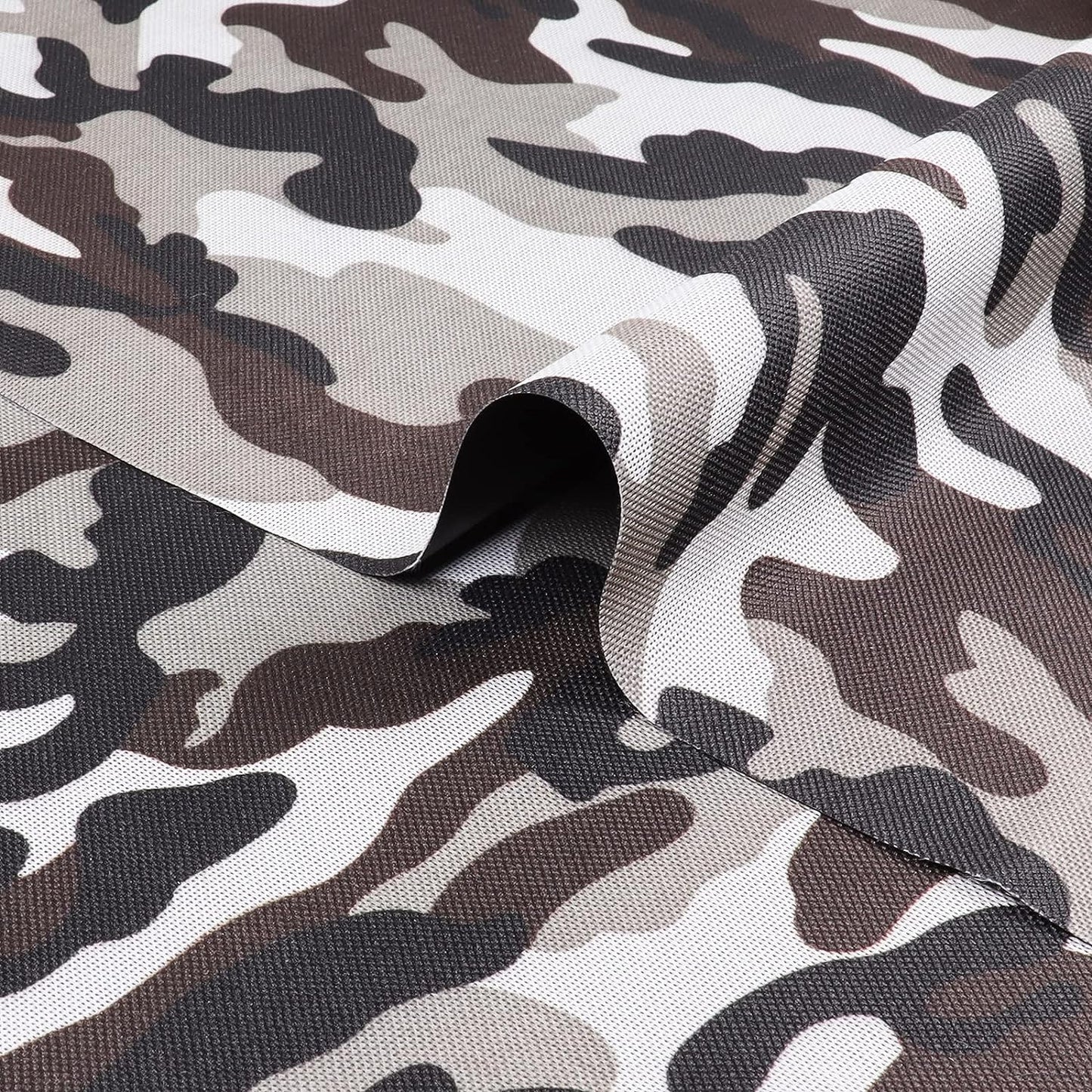 Waterproof Camouflage Canvas Fabric 600Denier Marine Water-Resistant Cordura Material Use for Outdoor/Indoor Cushion Bag Craft Home Decor Boat 60" Wide - Camo-Zebra