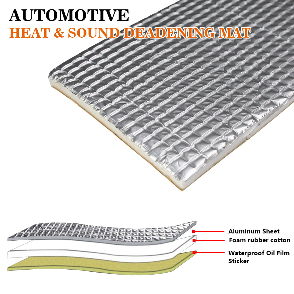 Heat Shield Insulation Autos Sound Deadener Noise Damping Blocker 5mm Thickness Automotive Replacement Parts