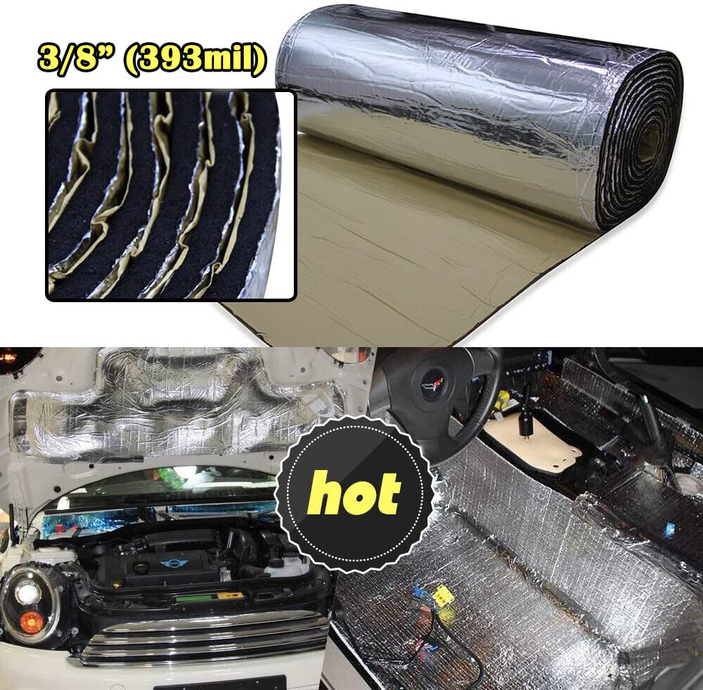 10mm Car Sound Deadener , Automotive Insulation Door Panel Hood Noise Control Mat